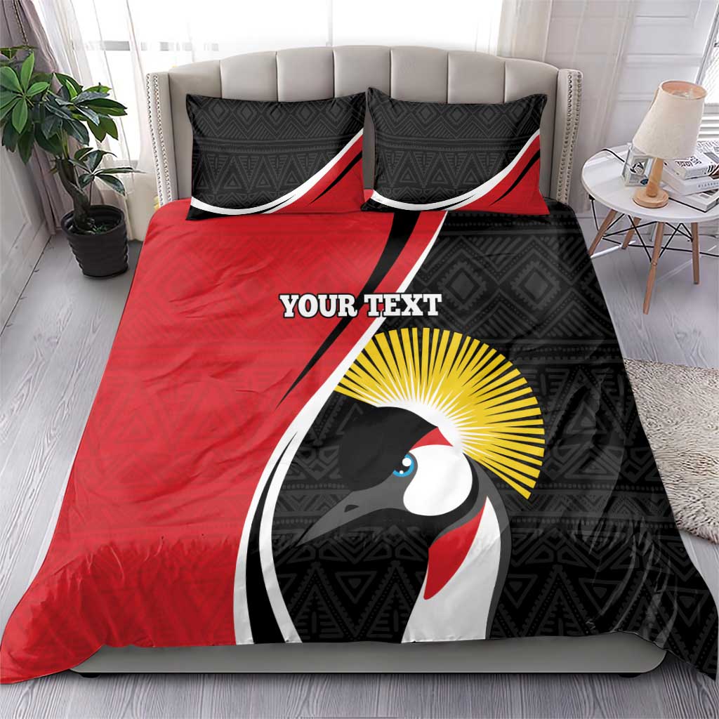 Afro Uganda Rugby Custom Bedding Set Go Cranes - African Pattern LT14