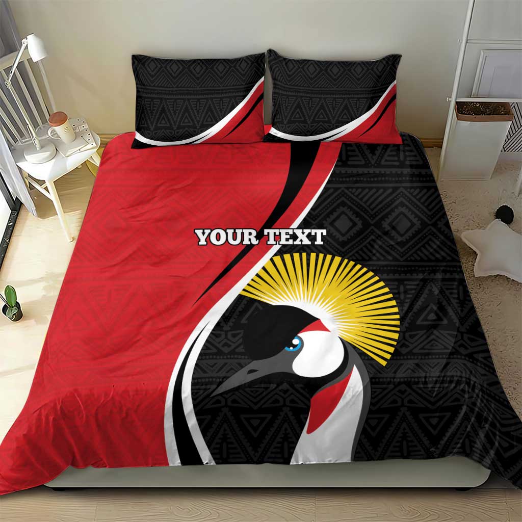 Afro Uganda Rugby Custom Bedding Set Go Cranes - African Pattern LT14