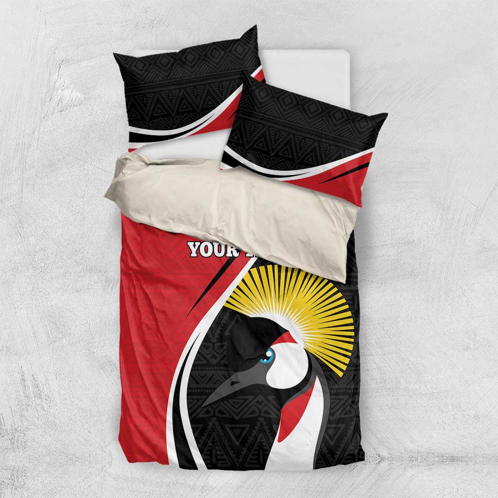 Afro Uganda Rugby Custom Bedding Set Go Cranes - African Pattern LT14