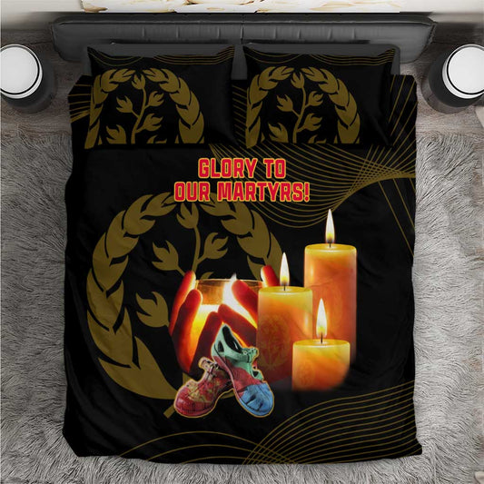 20 June Eritrea Martyrs Day Bedding Set Glory To Our Martyrs LT14
