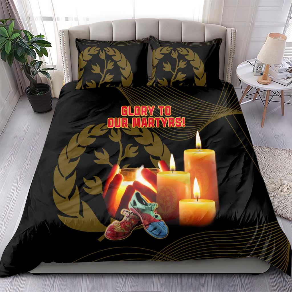 20 June Eritrea Martyrs Day Bedding Set Glory To Our Martyrs LT14