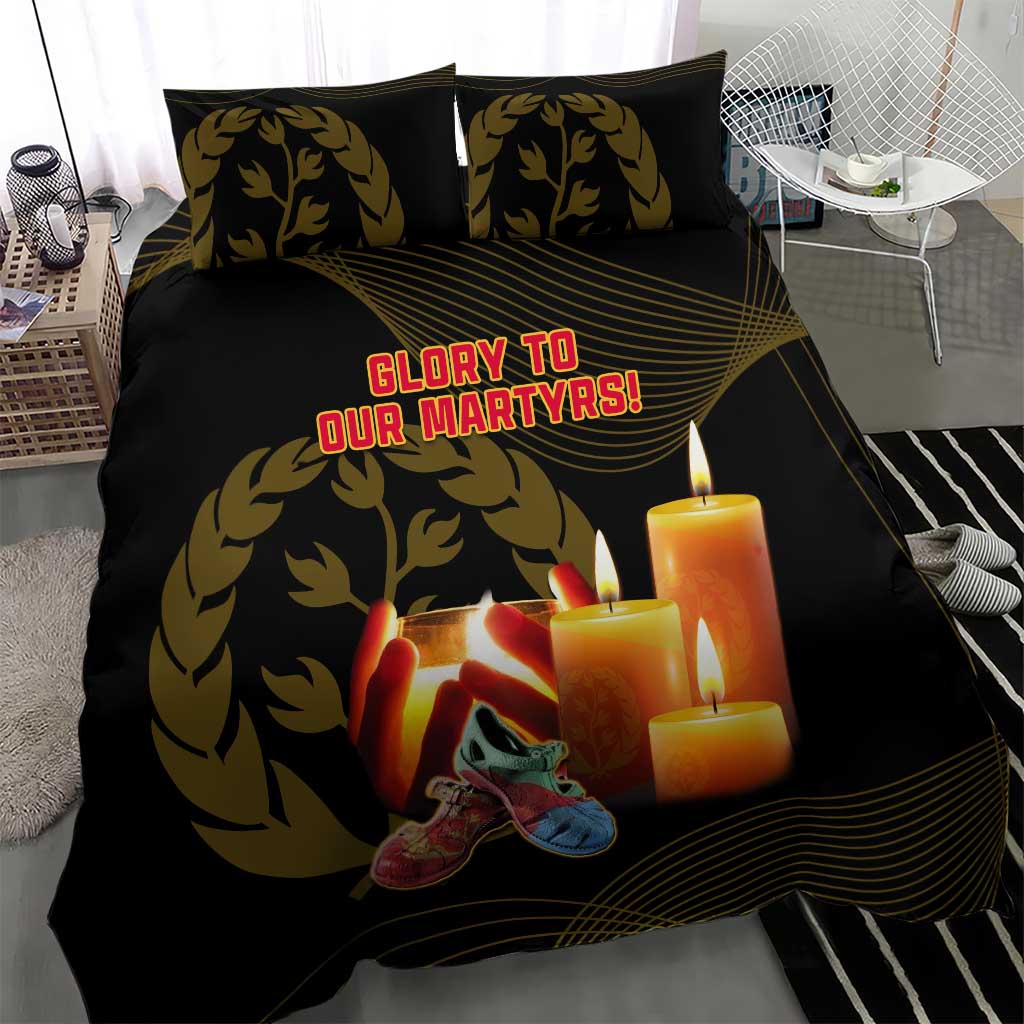 20 June Eritrea Martyrs Day Bedding Set Glory To Our Martyrs LT14