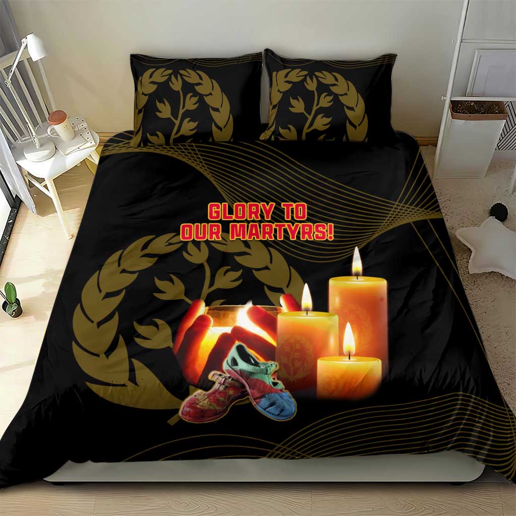 20 June Eritrea Martyrs Day Bedding Set Glory To Our Martyrs LT14