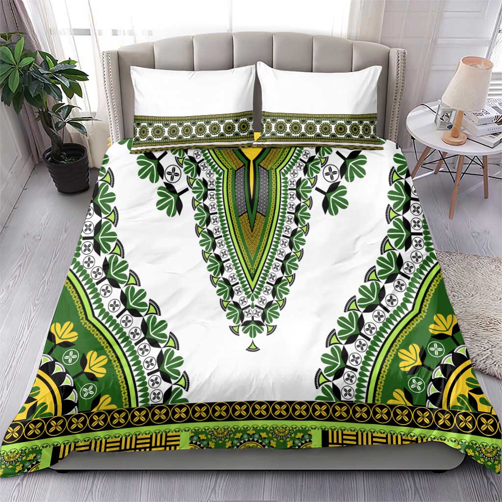 Africa Bedding Set African Dashiki Royal Green Version LT14