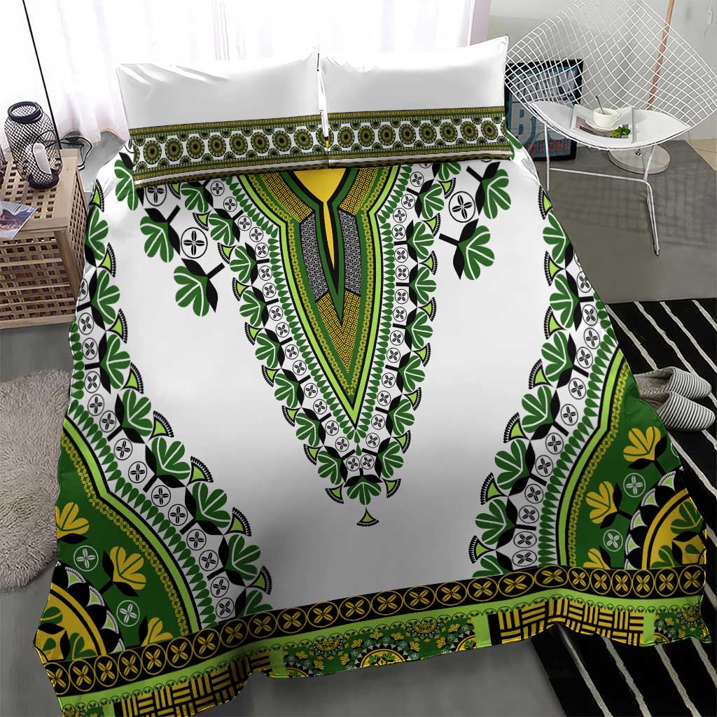 Africa Bedding Set African Dashiki Royal Green Version LT14