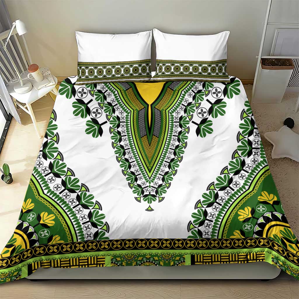 Africa Bedding Set African Dashiki Royal Green Version LT14