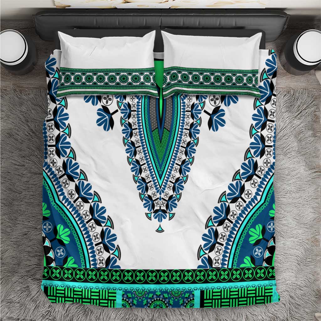 Africa Bedding Set African Dashiki Royal Turquoise Version LT14