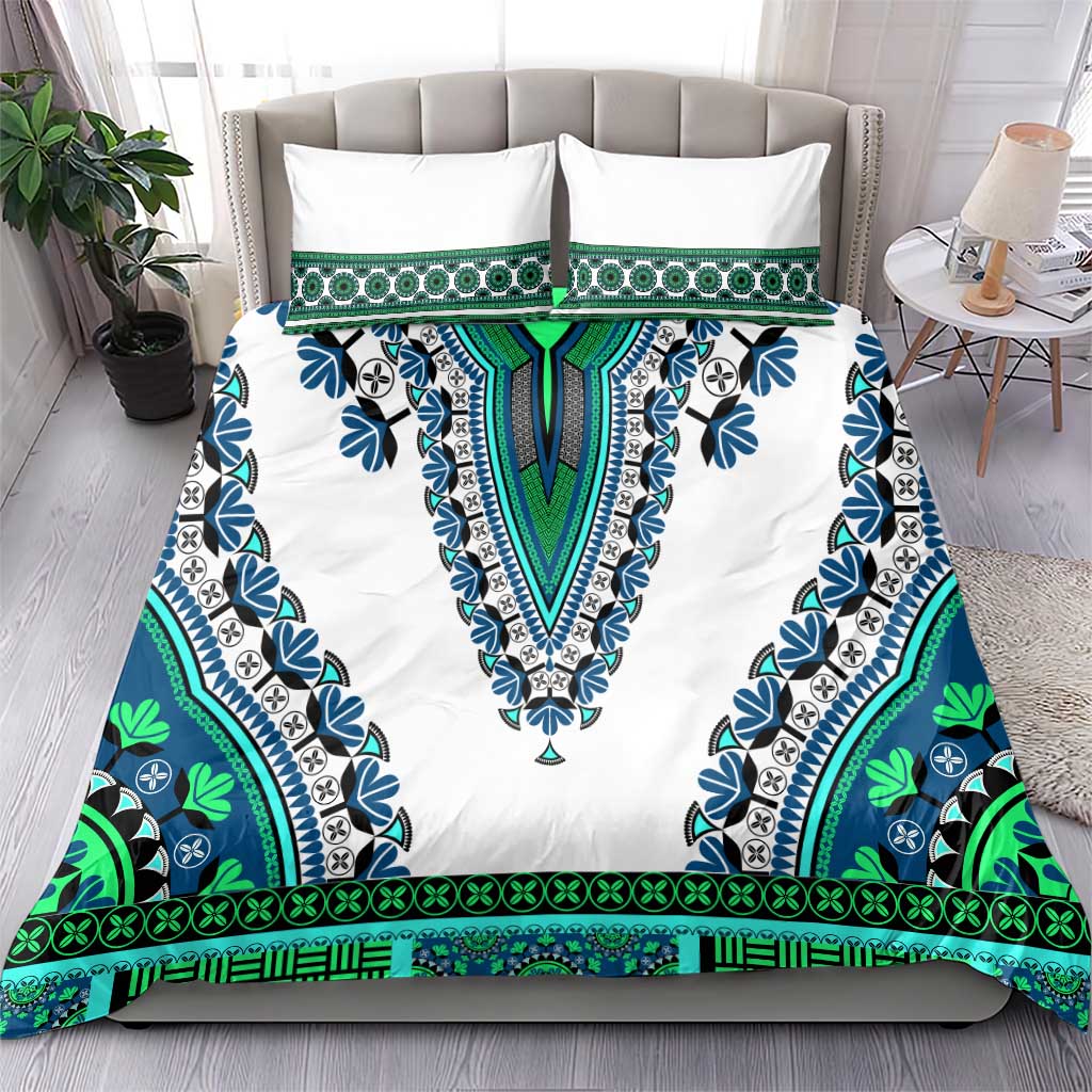 Africa Bedding Set African Dashiki Royal Turquoise Version LT14