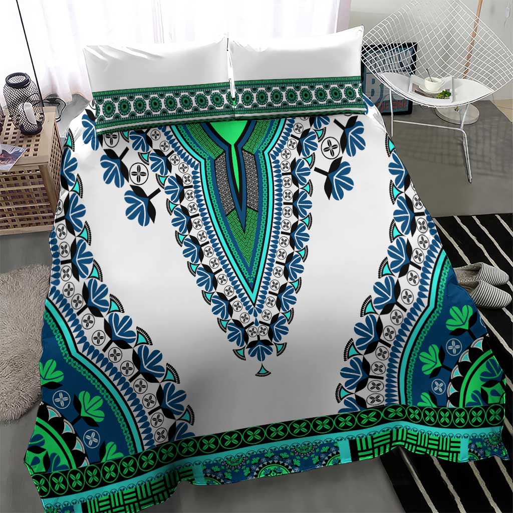 Africa Bedding Set African Dashiki Royal Turquoise Version LT14