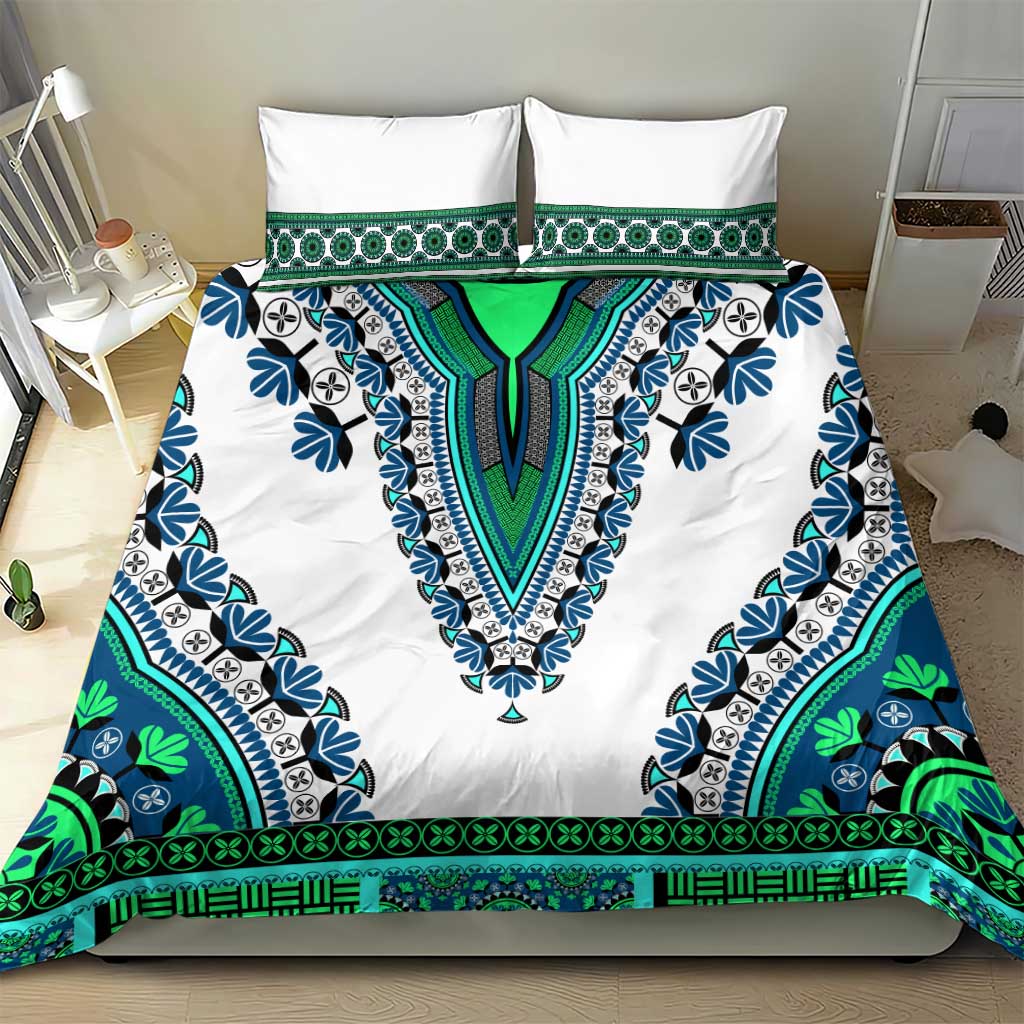Africa Bedding Set African Dashiki Royal Turquoise Version LT14