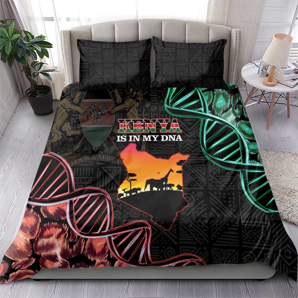 Afro Kenya Bedding Set Kenyan Is In My DNA - Jamhuri Day LT14