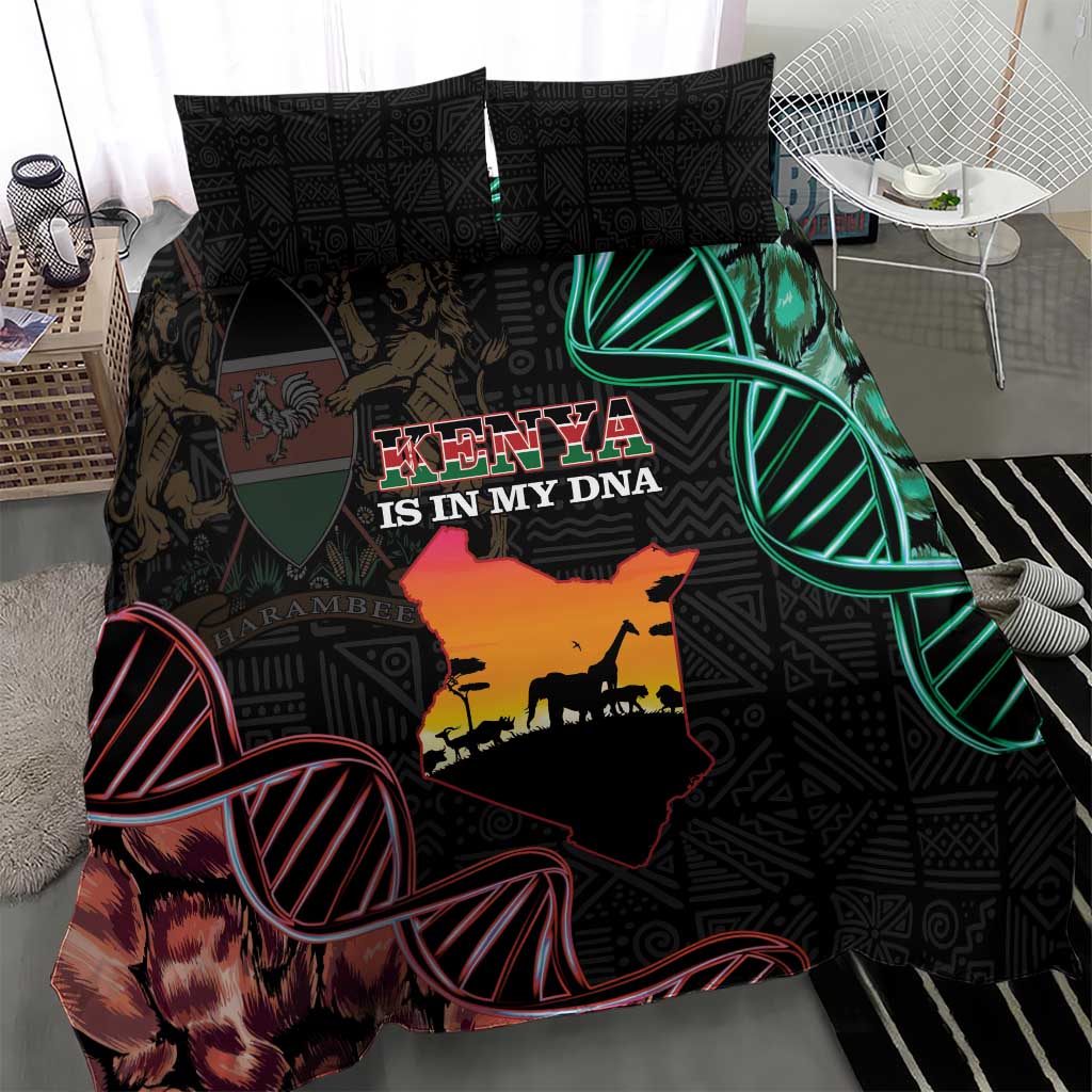 Afro Kenya Bedding Set Kenyan Is In My DNA - Jamhuri Day LT14
