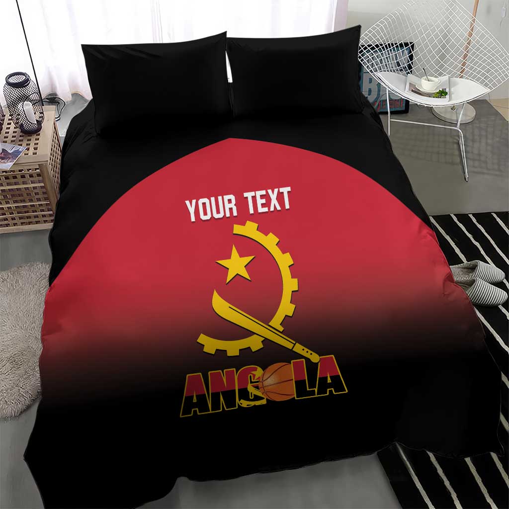 Afro Basketball Custom Angola Bedding Set Go Champions Angolan LT14