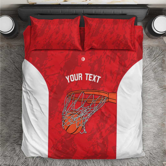 Afro Basketball Custom Tunisia Bedding Set Go Champions Eagles of Carthage LT14