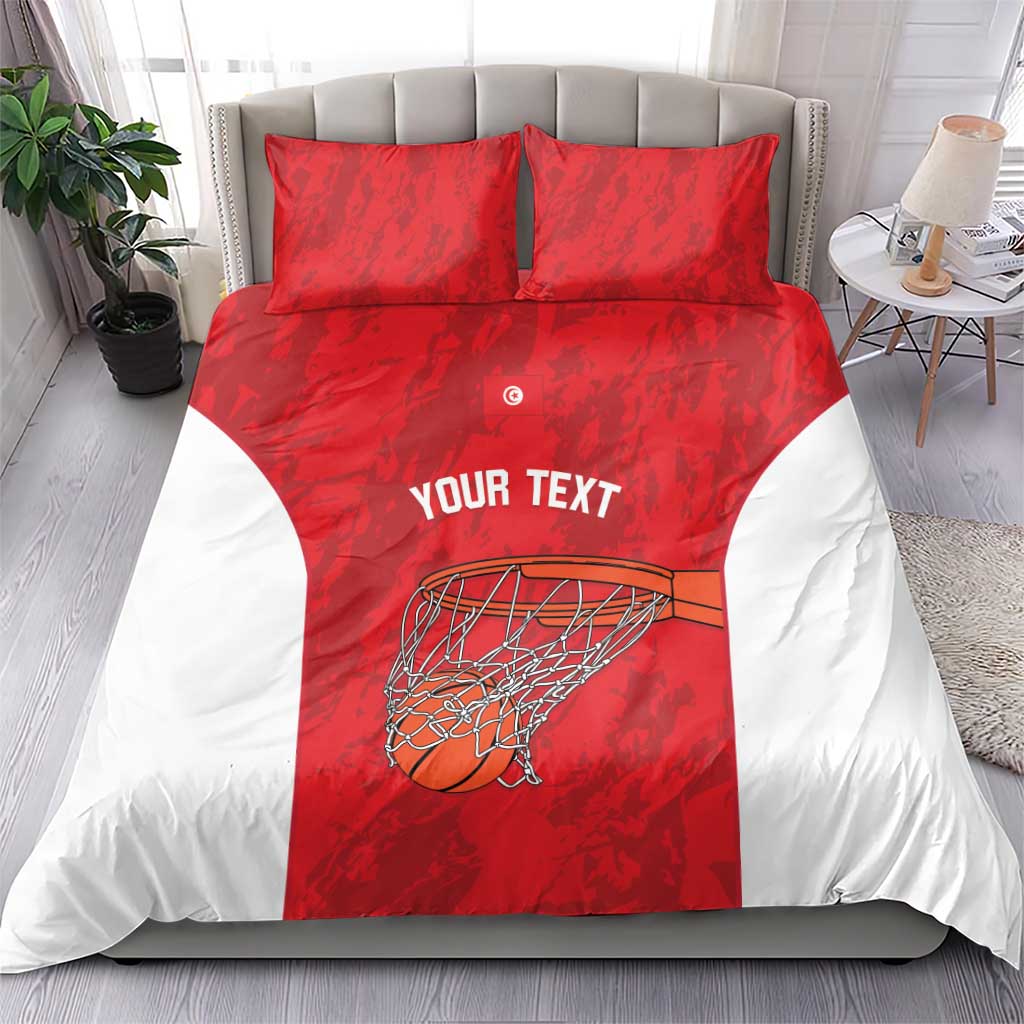 Afro Basketball Custom Tunisia Bedding Set Go Champions Eagles of Carthage LT14