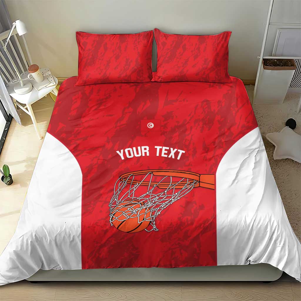 Afro Basketball Custom Tunisia Bedding Set Go Champions Eagles of Carthage LT14