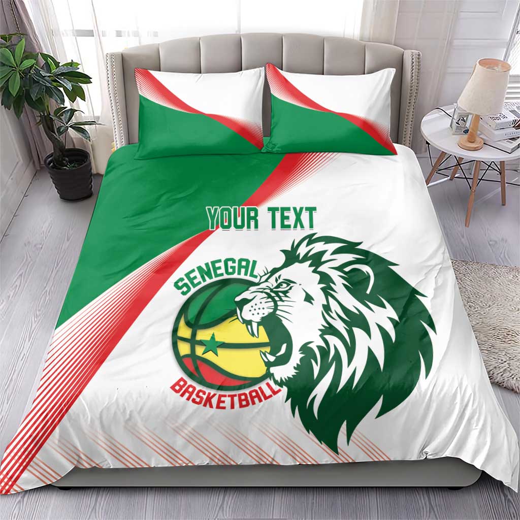 Afro Basketball Custom Senegal Bedding Set Come On Lions LT14