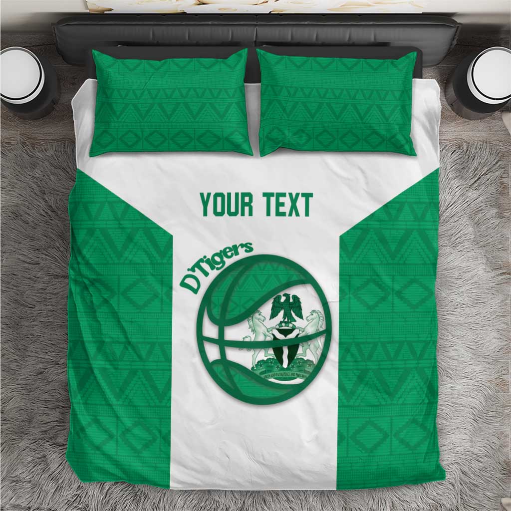 Afro Basketball Custom Nigeria Bedding Set Come On Tigers LT14