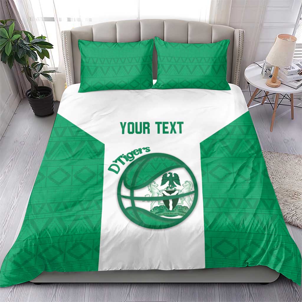 Afro Basketball Custom Nigeria Bedding Set Come On Tigers LT14