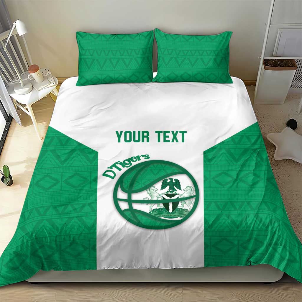 Afro Basketball Custom Nigeria Bedding Set Come On Tigers LT14