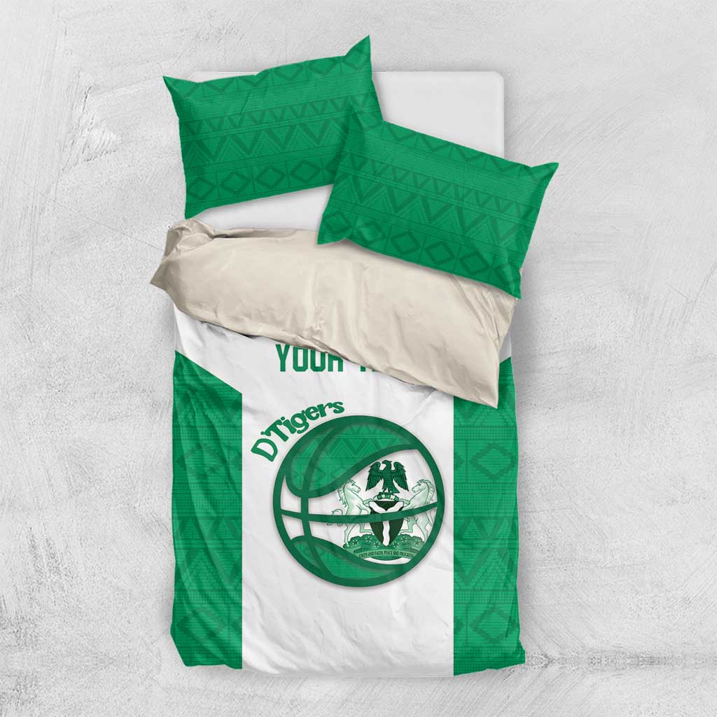 Afro Basketball Custom Nigeria Bedding Set Come On Tigers LT14