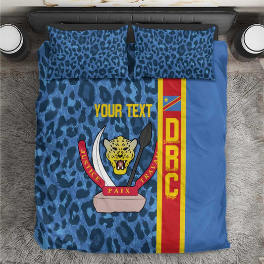 Afro Basketball Custom DR Congo Bedding Set Come On Leopards Skin Pattern LT14