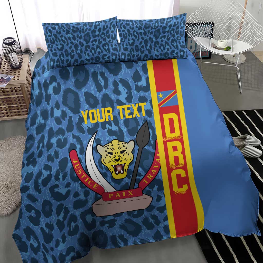 Afro Basketball Custom DR Congo Bedding Set Come On Leopards Skin Pattern LT14