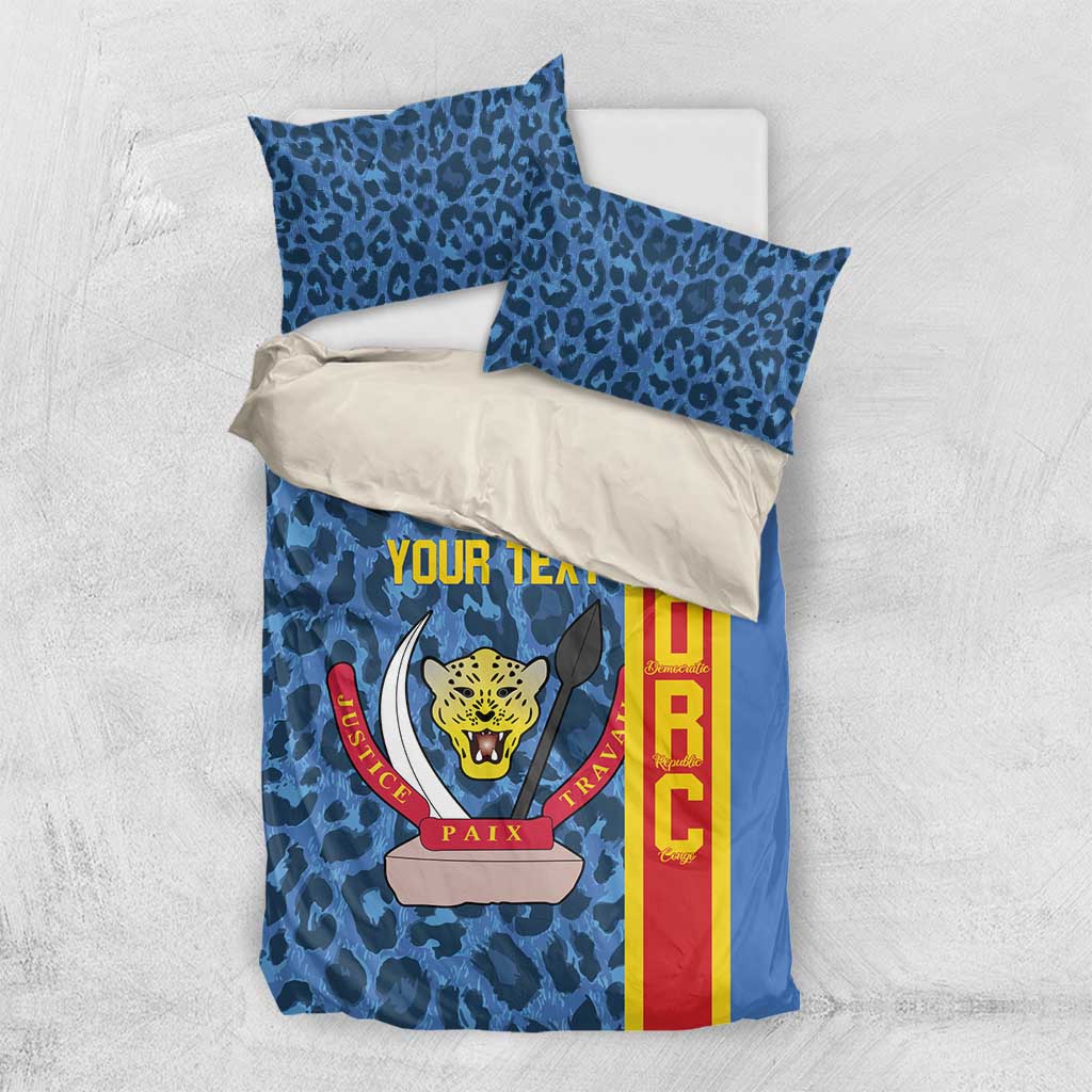 Afro Basketball Custom DR Congo Bedding Set Come On Leopards Skin Pattern LT14