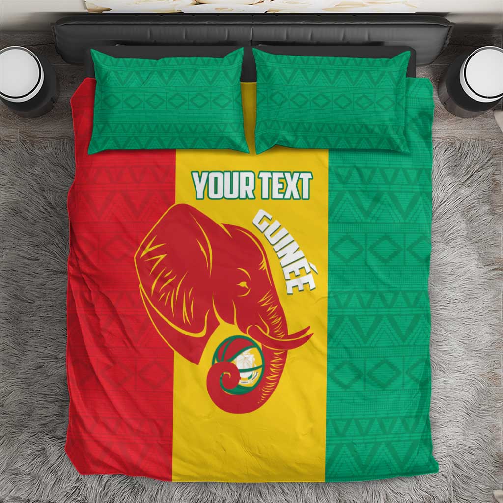 Afro Basketball Custom Guinea Bedding Set Syli Nationale African Pattern LT14