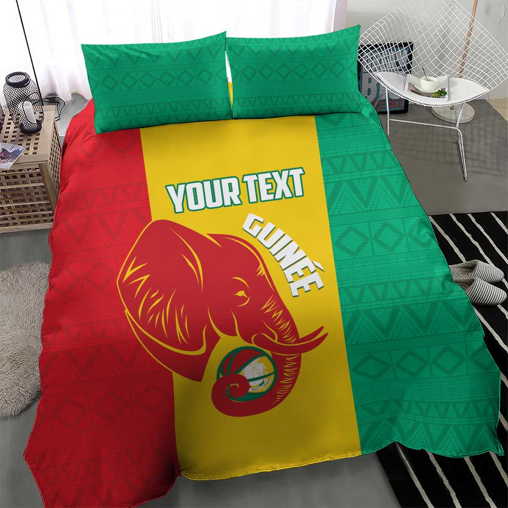 Afro Basketball Custom Guinea Bedding Set Syli Nationale African Pattern LT14