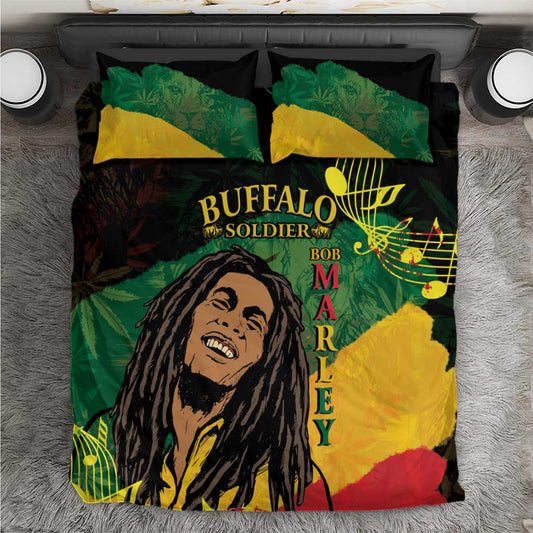 Afro Legend Bob Buffalo Soldier Bedding Set American Heroes Reggae Style LT14
