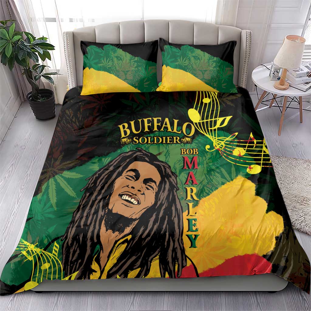 Afro Legend Bob Buffalo Soldier Bedding Set American Heroes Reggae Style LT14
