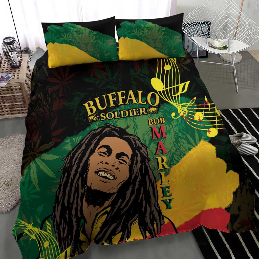 Afro Legend Bob Buffalo Soldier Bedding Set American Heroes Reggae Style LT14