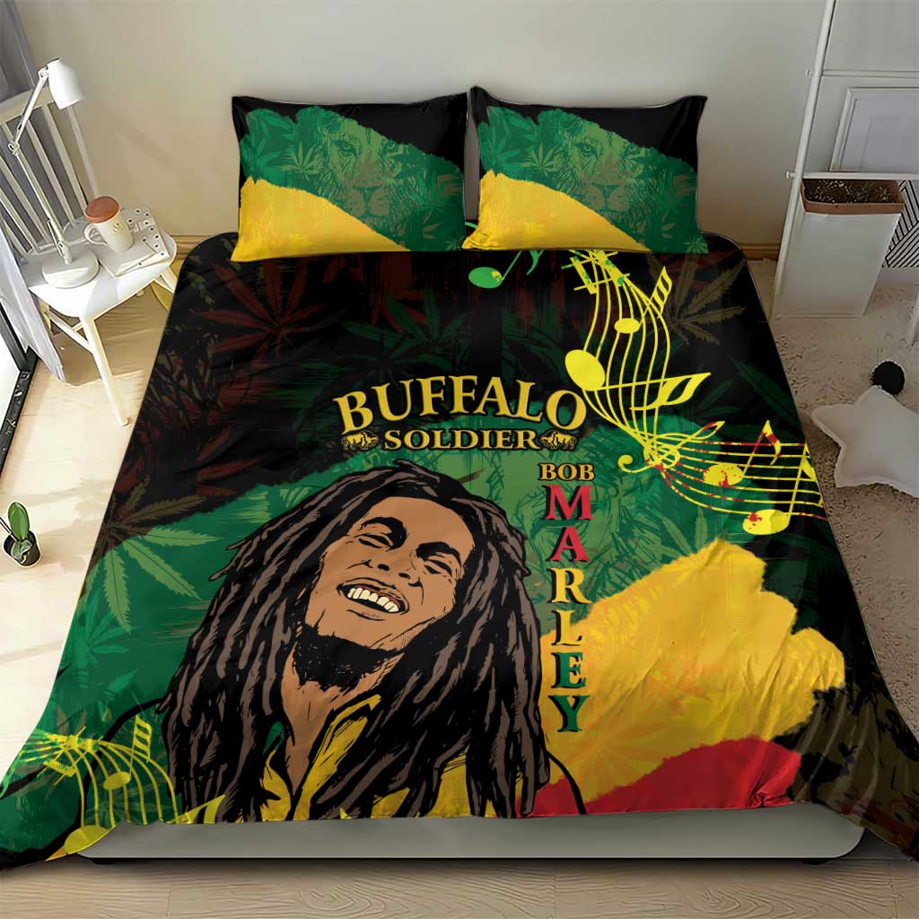 Afro Legend Bob Buffalo Soldier Bedding Set American Heroes Reggae Style LT14
