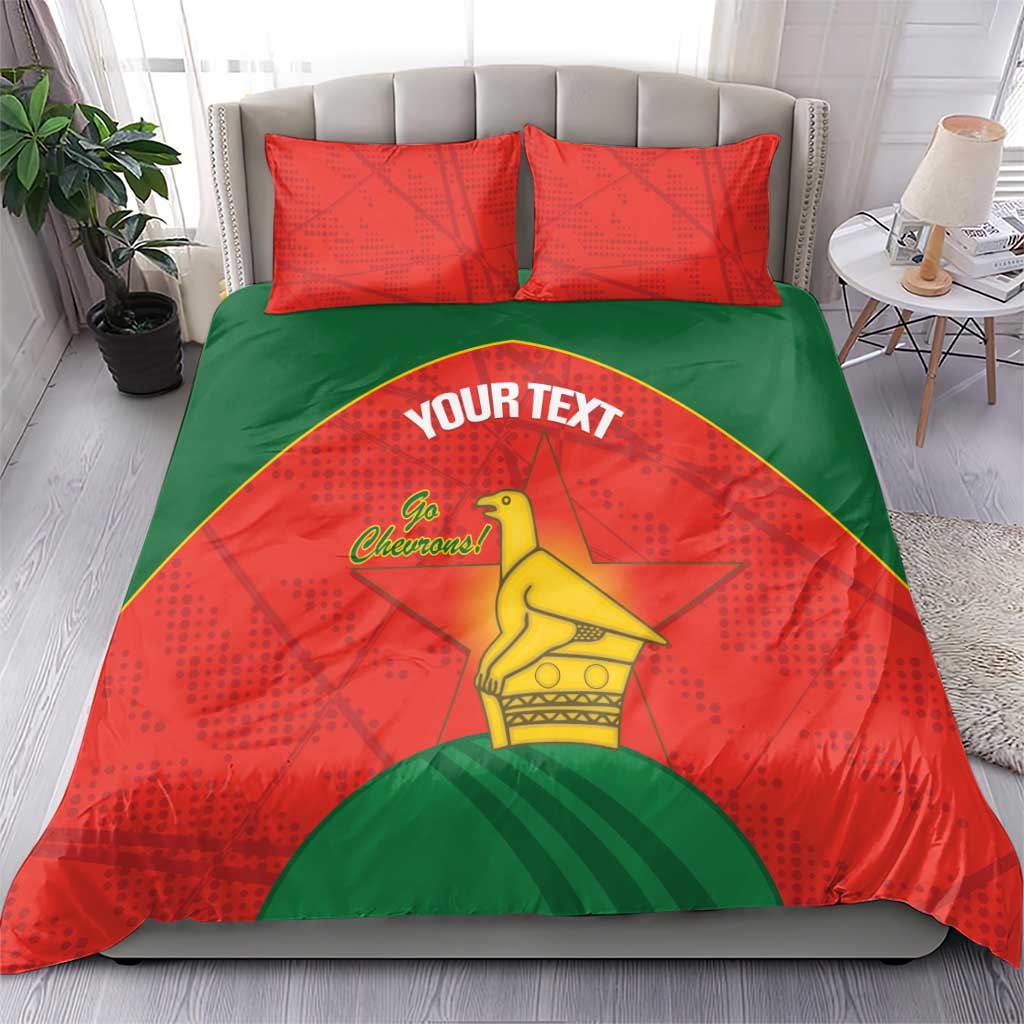 Afro Cricket Zimbabwe Custom Bedding Set Go Chevrons 2003 Color LT14