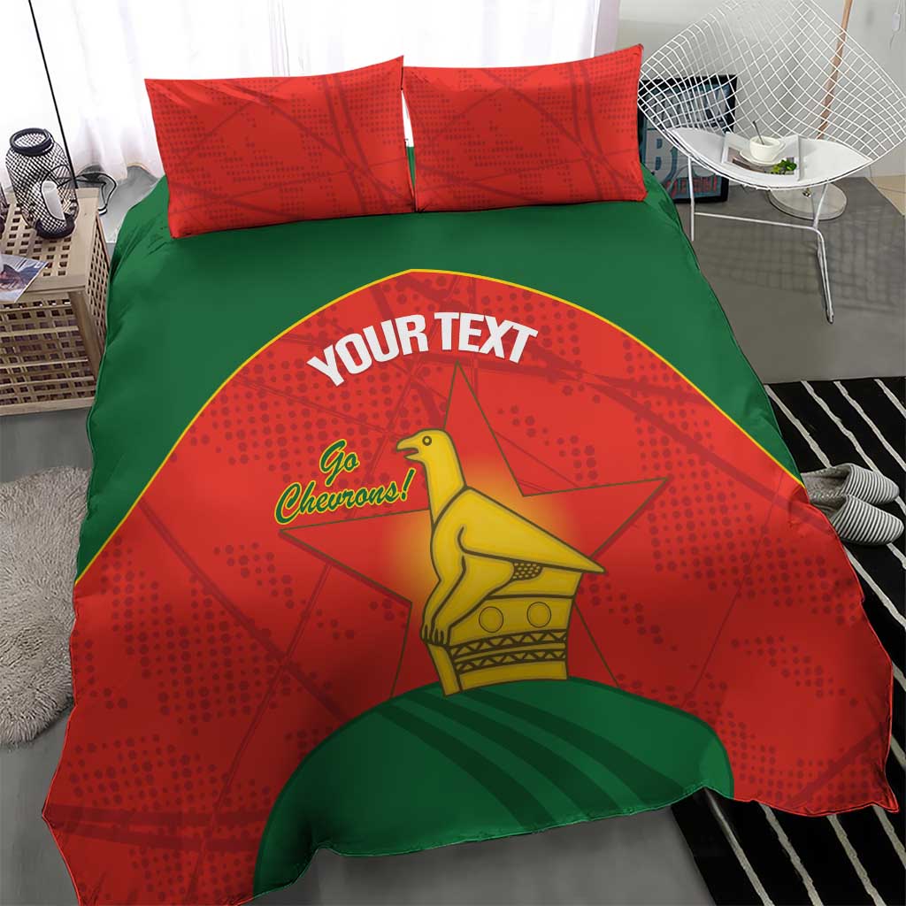 Afro Cricket Zimbabwe Custom Bedding Set Go Chevrons 2003 Color LT14