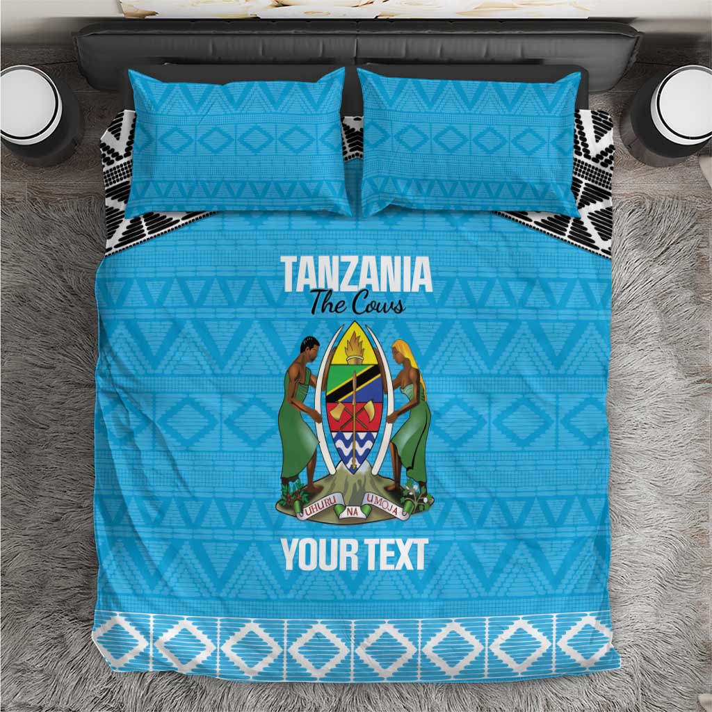 Afro Cricket Tanzania Custom Bedding Set Go Cows Sporty African Pattern LT14