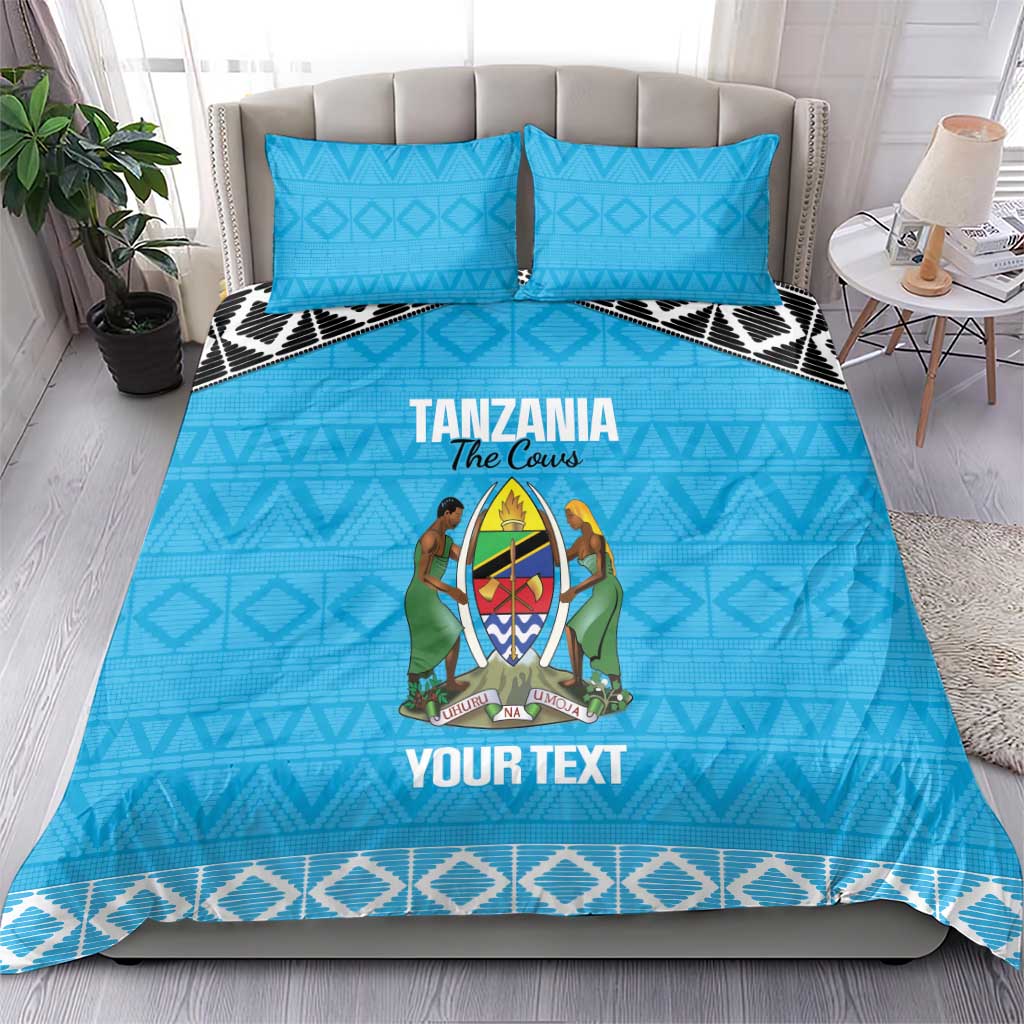 Afro Cricket Tanzania Custom Bedding Set Go Cows Sporty African Pattern LT14