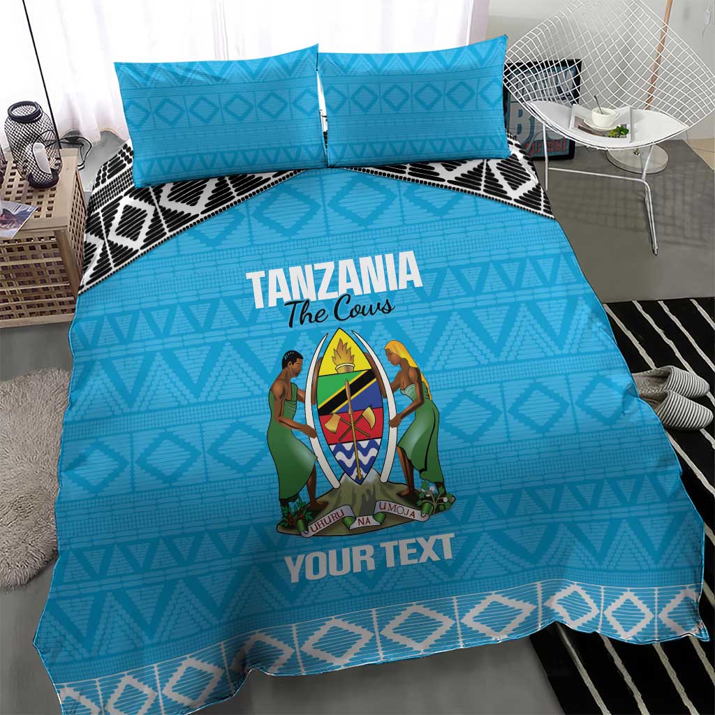 Afro Cricket Tanzania Custom Bedding Set Go Cows Sporty African Pattern LT14