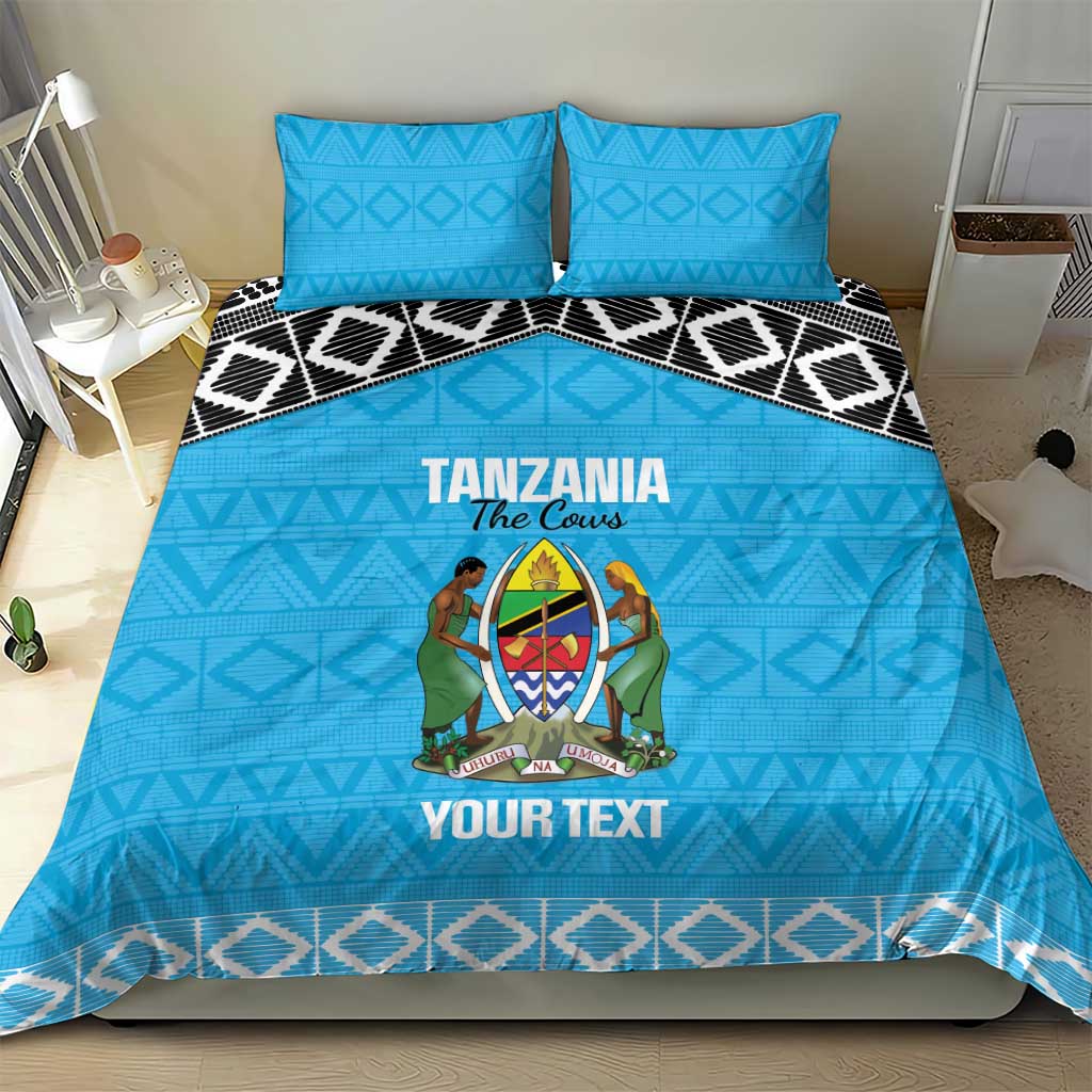 Afro Cricket Tanzania Custom Bedding Set Go Cows Sporty African Pattern LT14