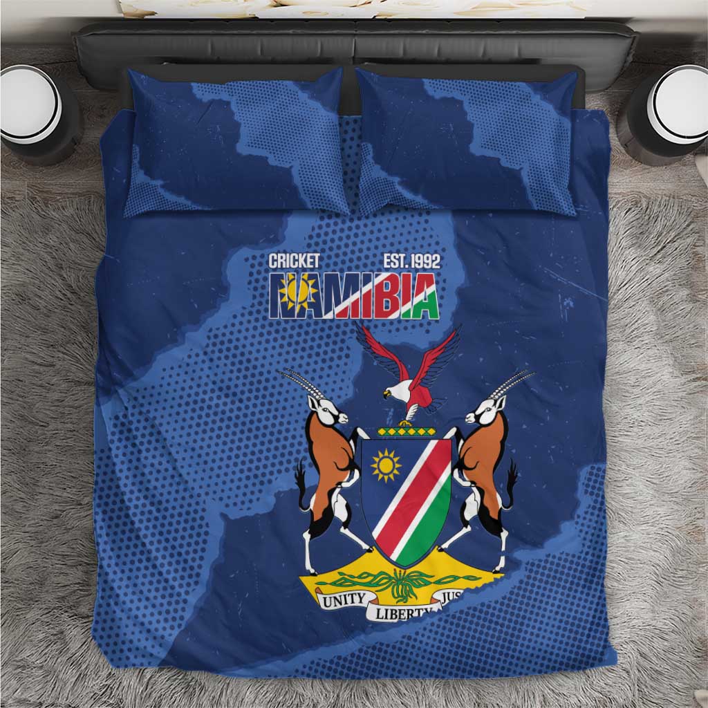 Afro Cricket Namibia Custom Bedding Set Go Eagles Est 1992 LT14