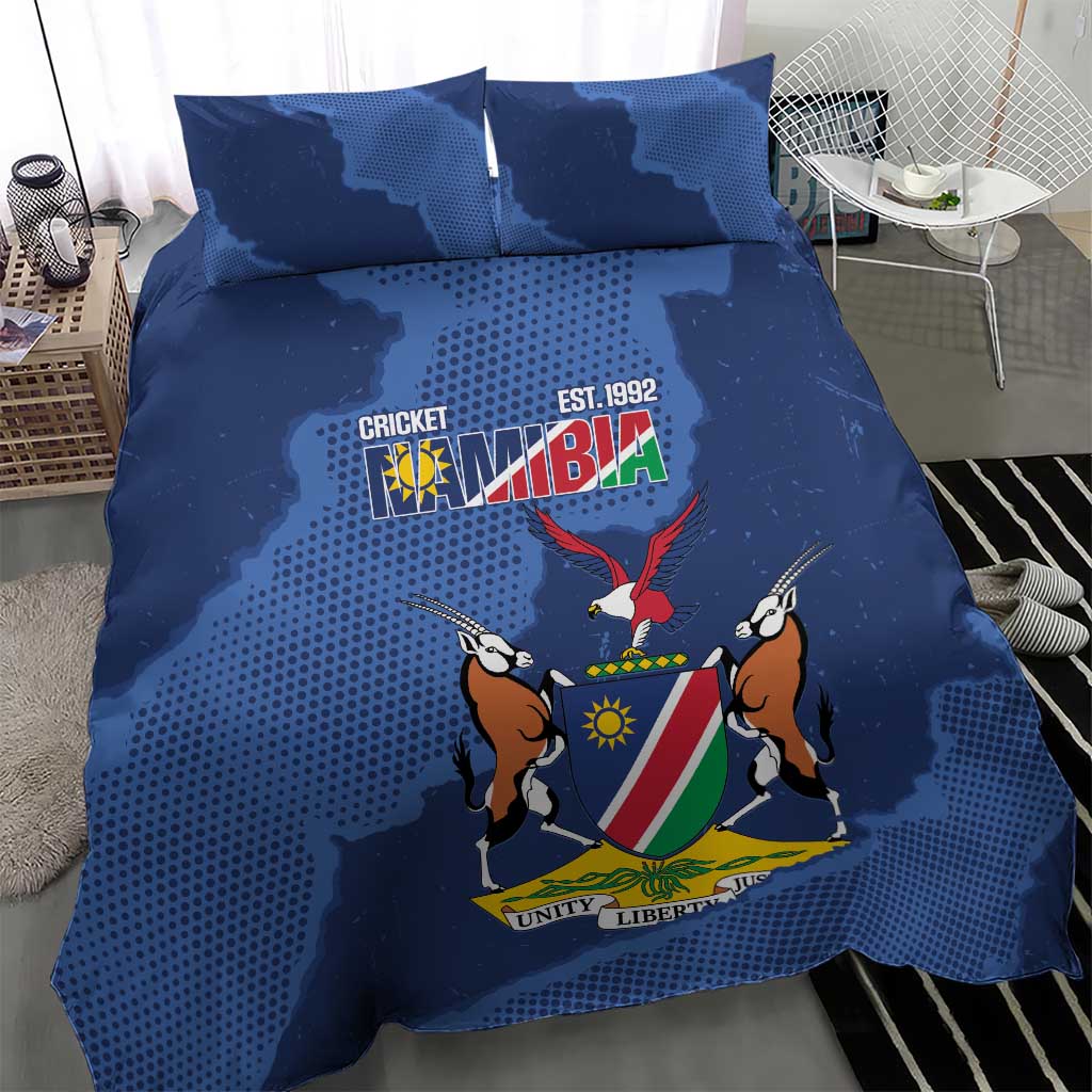 Afro Cricket Namibia Custom Bedding Set Go Eagles Est 1992 LT14