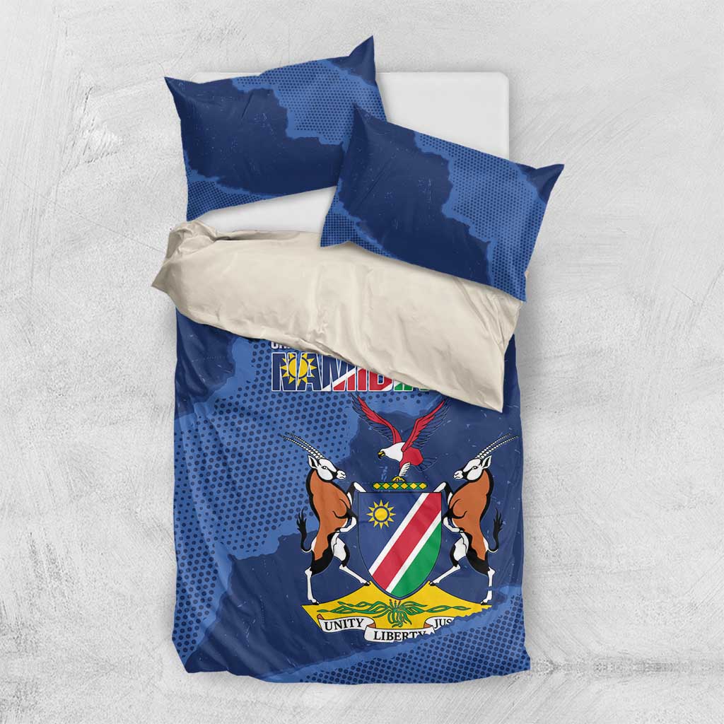 Afro Cricket Namibia Custom Bedding Set Go Eagles Est 1992 LT14
