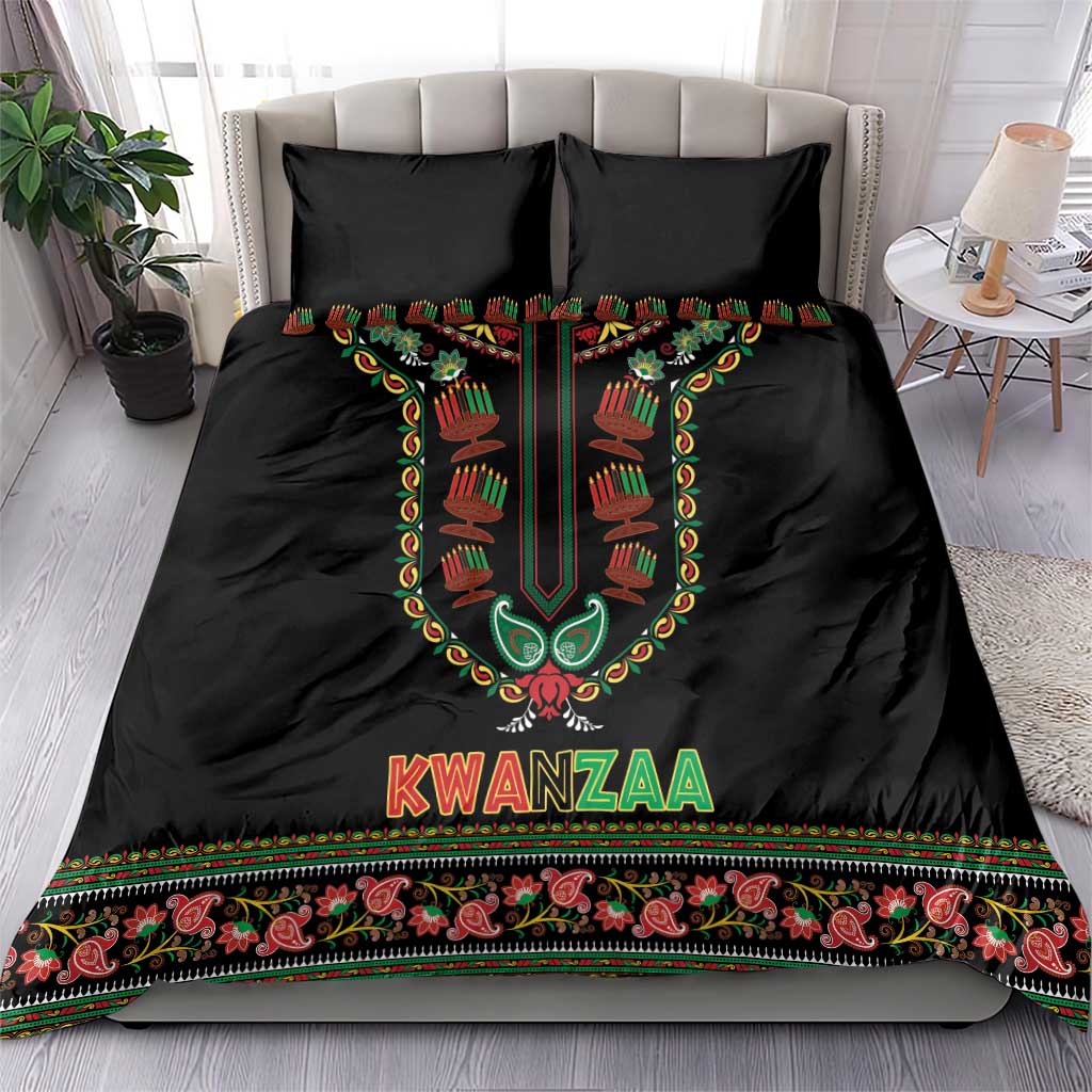 Afro-American Kwanzaa Bedding Set Dashiki Mix Paisley Pattern LT14