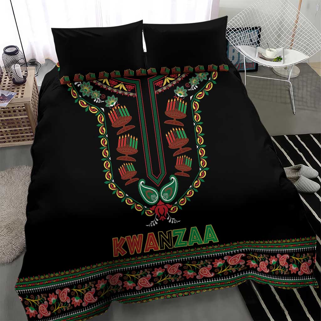 Afro-American Kwanzaa Bedding Set Dashiki Mix Paisley Pattern LT14