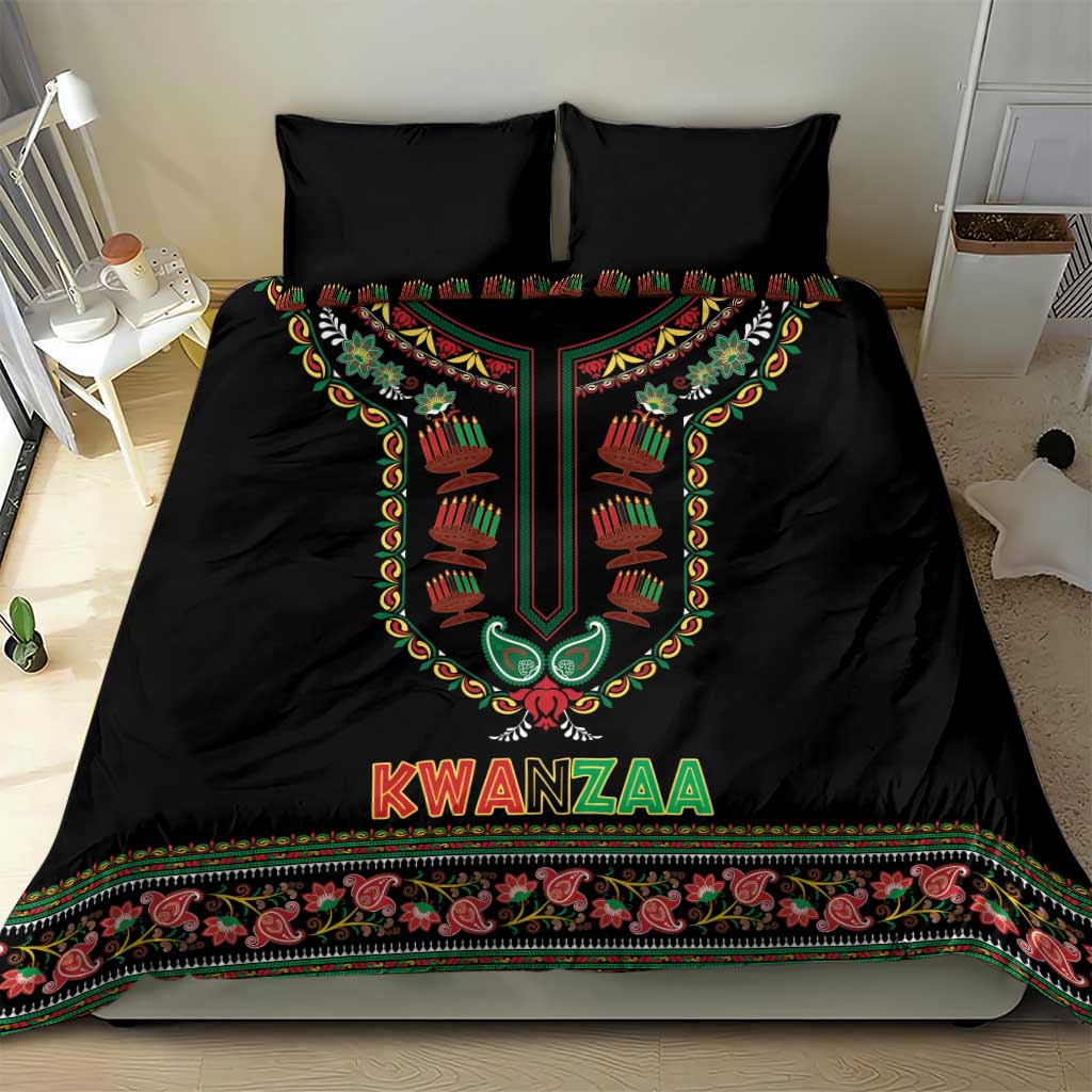 Afro-American Kwanzaa Bedding Set Dashiki Mix Paisley Pattern LT14