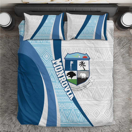 Afro Liberia Monrovia Capital Bedding Set African Pattern Curves Style LT14