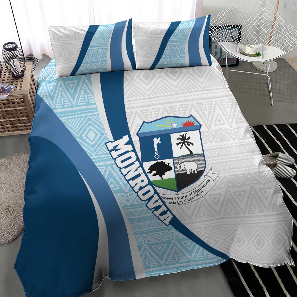 Afro Liberia Monrovia Capital Bedding Set African Pattern Curves Style LT14