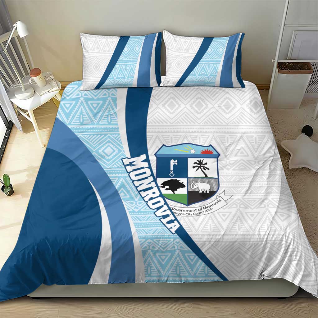 Afro Liberia Monrovia Capital Bedding Set African Pattern Curves Style LT14