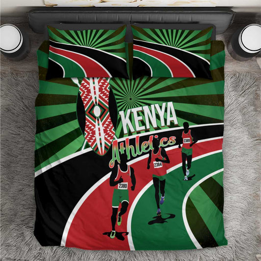 Afro Athletics Kenya Bedding Set Olono Maasai Shield Running Way LT14